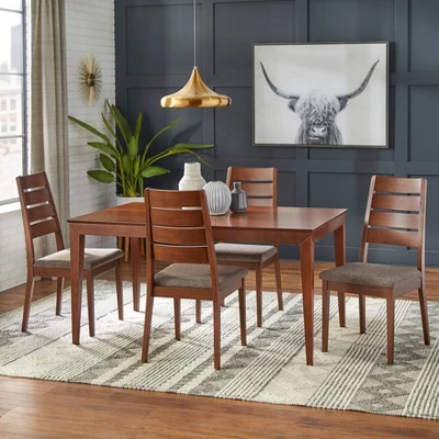 Set Of 2 Malton Dining Chair Walnut - Lifestorey 3 Set Of 2 Malton Dining Chair Walnut - Lifestorey - Image 3