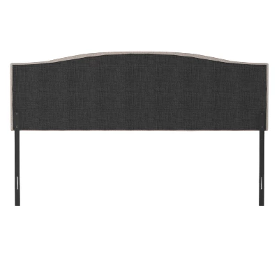 King/California King Provence Upholstered Arch Adjustable Tufted Headboard With Frame Linen Fabric - Hillsdale Furniture 7 King/California King Provence Upholstered Arch Adjustable Tufted Headboard With Frame Linen Fabric - Hillsdale Furniture - Image 7