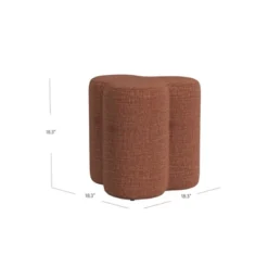 HomePop Clover Shaped Chenille Ottoman 14 HomePop Clover Shaped Chenille Ottoman -Baxton Studio Sale Shop GUEST 0f29b839 6805 435a bc8c b1690b9ab578