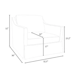 Vivian Park Upholstered Swivel Chair Cream - Threshold™ Designed With Studio McGee 11 Vivian Park Upholstered Swivel Chair Cream - Threshold™ Designed With Studio McGee -Baxton Studio Sale Shop GUEST 0f6cc5a6 f1ac 4b5a a69b 5faae524745a