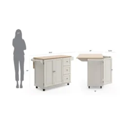 Dolly Madison Kitchen Cart With Wood Top - Home Styles -Baxton Studio Sale Shop GUEST 0f90800d 3d41 484f 8c2a c2bf7c5333bc