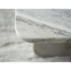 Signature Design By Ashley Baretton Small Accent Coffee Table - Natural Marble With Black/White/Taupe Tones, Square Design -Baxton Studio Sale Shop GUEST 0f993fdb c5aa 403c a480 66c1e3a21e68