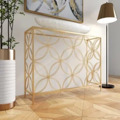 Contemporary Metal Console Table Gold - Olivia & May -Baxton Studio Sale Shop GUEST 103043f6 c163 4238 852b 897c5f1dbd51