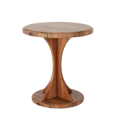 Resenkos Nightstand, Night Stand,Wood End Table, Round Sofa Side Table Vintage Nightstand,Rustic Brown 2 Resenkos Nightstand, Night Stand,Wood End Table, Round Sofa Side Table Vintage Nightstand,Rustic Brown - Image 2