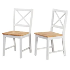Set Of 2 Virginia Crossback Dining Chairs - Buylateral -Baxton Studio Sale Shop GUEST 10528a9a f408 4e9a baea f61afd7202a5
