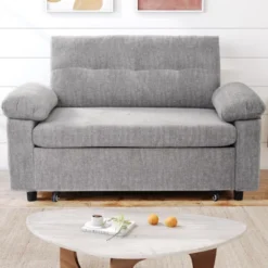 Dyonery 3-in-1 Convertible Sofa Bed, Pull Out Sleeper Sofa With Adjustable Backrest 16 Dyonery 3-in-1 Convertible Sofa Bed, Pull Out Sleeper Sofa With Adjustable Backrest -Baxton Studio Sale Shop GUEST 10d11647 2926 4c5c 8da3 5f1fcb69d52e