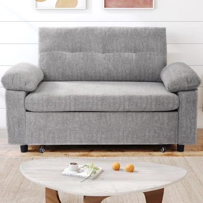 Dyonery 3-in-1 Convertible Sofa Bed, Pull Out Sleeper Sofa With Adjustable Backrest 7 Dyonery 3-in-1 Convertible Sofa Bed, Pull Out Sleeper Sofa With Adjustable Backrest - Image 7