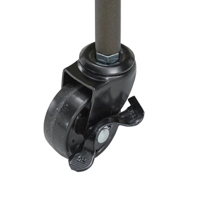 Keene Bronze Finish And Wood Double Cross Bar Cart Bronze/Walnut - Inspire Q 5 Keene Bronze Finish And Wood Double Cross Bar Cart Bronze/Walnut - Inspire Q - Image 5