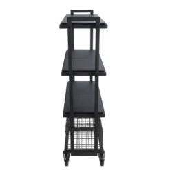 Cart System With Wheels 4 Tier Black - Atlantic 19 Cart System With Wheels 4 Tier Black - Atlantic -Baxton Studio Sale Shop GUEST 119e3ed3 774e 4726 95e0 ebabae1f0d57