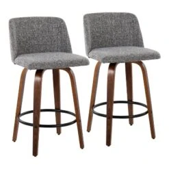 Set Of 2 Toriano Upholstered Counter Height Barstools - Lumisource -Baxton Studio Sale Shop GUEST 11e80658 12ce 4c01 a095 dd4ec6a241b8
