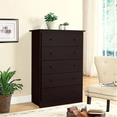 Costway 5 Drawer Dresser Functional Storage Organizer Closet 1 Costway 5 Drawer Dresser Functional Storage Organizer Closet