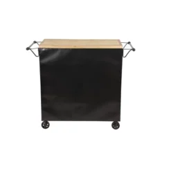 Industrial Rolling Cart Black - Olivia & May -Baxton Studio Sale Shop GUEST 127f1fc8 949a 49d2 bc24 a816f18f922d