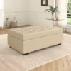 Twin Size Folding Sofa Bed, Convertible Sleeper Sofa Ottoman With Memory Mattress And Tufted Design For Living Room -ModernLuxe