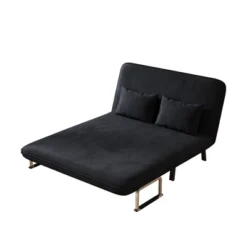 Convertible Sofa Bed Chair,Tri-Fold Sofa Sleeper,Adjustable Backrest & Pillow,Velvet Comfy Loveseat Sleeper,for Apartments,Study Room,Office -Baxton Studio Sale Shop GUEST 13bb8092 182a 403b b9f5 4b9637817f72