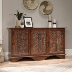 Viabella Storage Decorative Cabinet Curado Cherry - Sauder