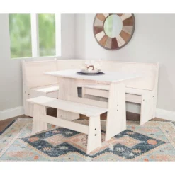 Whatley Corner Nook Dining Set - Linon -Baxton Studio Sale Shop GUEST 1465e068 0893 45dd 8786 3aeed752167b