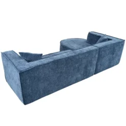 109"W Sectional Sofa Couch, Upholstered Modular Sofa With Two Pillows -ModernLuxe 17 109"W Sectional Sofa Couch, Upholstered Modular Sofa With Two Pillows -ModernLuxe -Baxton Studio Sale Shop GUEST 14cd94fd 00db 4897 b0fd 8e5b7ecf877f