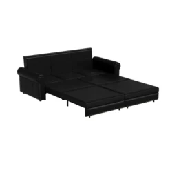NicBex 93.7" Multi-Functional Sofa Bed Pull-out 3-in-1 Faux Leather Convertible Sleeper Sofa With Nailhead Trim & Rolled Arm For Living Room 14 NicBex 93.7" Multi-Functional Sofa Bed Pull-out 3-in-1 Faux Leather Convertible Sleeper Sofa With Nailhead Trim & Rolled Arm For Living Room -Baxton Studio Sale Shop GUEST 14d143be 3e80 4627 81c8 523f22452379