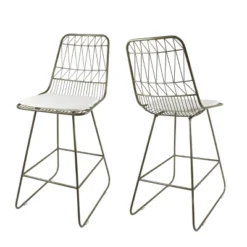 Set Of 2 Walcott Modern Iron Counter Height Barstools - Christopher Knight Home -Baxton Studio Sale Shop GUEST 14d40ac4 8a9d 49d0 8d6f 23e471f39920