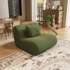 SYFERLORY 116.5" L-Shaped Modular Sectional Sofa 3 Seater Oversized Sectional Sofa For Living Room，Green -Baxton Studio Sale Shop GUEST 1511c32d ed3a 4441 8b95 55ae22e2ddbd