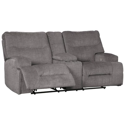 Coombs Recliner Power Loveseat With Console Charcoal - Signature Design By Ashley 2 Coombs Recliner Power Loveseat With Console Charcoal - Signature Design By Ashley - Image 2