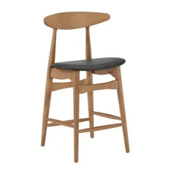2pk 24" Cortland Mid Century Wood Counter Height Barstools - Inspire Q -Baxton Studio Sale Shop GUEST 1595cd0e 56e5 41bc bdef d7c265a5c54f