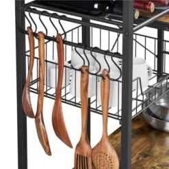 Yaheetech Kitchen Storage Shelves With 10 Hooks -Baxton Studio Sale Shop GUEST 15bc0114 1e7a 4d74 850b 49f255b842d4