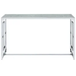 Stagge Glam Rectangle Sofa Table Chrome - HOMES: Inside + Out -Baxton Studio Sale Shop GUEST 163e6640 d7ba 4efb 94e4 36ac1b1ad5f0