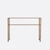 Jamel Metal/Glass Console Table Gold - Aiden Lane
