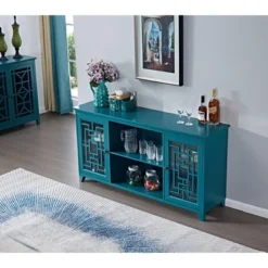 60” Sideboard Buffet Cabinet Console Table With 2 Doors Adjustable Shelves Cupboard Storage Cabinet For Kitchen Dining Room Living Room -Baxton Studio Sale Shop GUEST 16d0ea71 6222 45d2 80f8 a78a32bee262