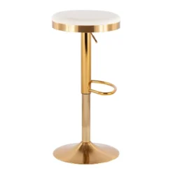 Set Of 2 Dakota Glam Adjustable Barstools - LumiSource -Baxton Studio Sale Shop GUEST 1747e6fe 3d7e 4923 9d2e baf2203e15b6