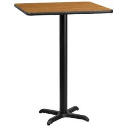 Flash Furniture 24'' Square Laminate Table Top With 22'' X 22'' Bar Height Table Base -Baxton Studio Sale Shop GUEST 181e78f3 2eea 430d 8a91 b7699d33f708