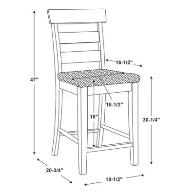 Peri Barstool - Linon 8 Peri Barstool - Linon - Image 8