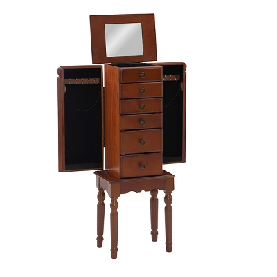 Wylie Jewelry Armoire Cherry Red - Powell Company 2 Wylie Jewelry Armoire Cherry Red - Powell Company - Image 2
