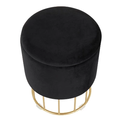 Canary Contemporary Glam Ottoman - LumiSource 2 Canary Contemporary Glam Ottoman - LumiSource - Image 2