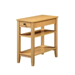 American Heritage 3 Tier End Table With Drawer - Breighton Home -Baxton Studio Sale Shop GUEST 19e6e39f c58b 4189 b86f 6ecff087d02f