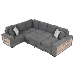NicBex Modern 109" Pull Out Sofa Bed Chenille Convertible Sleeper Sofa With Storage Chaise And USB Ports For Living Room 11 NicBex Modern 109" Pull Out Sofa Bed Chenille Convertible Sleeper Sofa With Storage Chaise And USB Ports For Living Room -Baxton Studio Sale Shop GUEST 1a112b81 4f42 4f65 ae74 6f8ac3c9122f