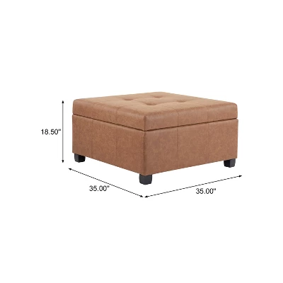 Christopher Knight Home Carlsbad Contemporary Upholstered Tufted Storage Ottoman 2 Christopher Knight Home Carlsbad Contemporary Upholstered Tufted Storage Ottoman - Image 2