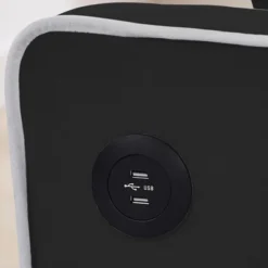 GustoWave Sleeper Sofa Couch Bed With Port, Modern 3-in-1 Convertible Velvet Pull Out Loveseat Futon Sofa, With Adjustable Backrest, Black -Baxton Studio Sale Shop GUEST 1aab5f49 ef68 4453 ad35 412c78919be7