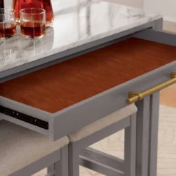 39" Gardenside Rectangle Nested Counter Height Dining Tables White/Light Gray - HOMES: Inside + Out -Baxton Studio Sale Shop GUEST 1ace8ca4 949c 4894 99be 3dae5cb6b7cc