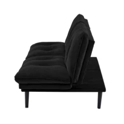Finley Convertible Futon Sofa Bed Black - Serta -Baxton Studio Sale Shop GUEST 1afffe4f ca5f 47e8 8e6a 814b01a4b79f