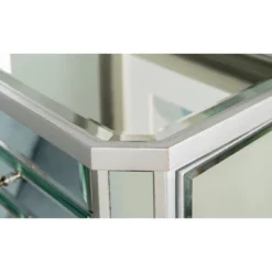 Aislin Jewelry Armoire Mirror/Silver - Powell Company -Baxton Studio Sale Shop GUEST 1b0b5806 6818 40f1 9df2 a6a8ababf87d