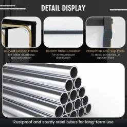 Costway 3-Tier TV Stand Entertainment Center For TV's Up To 50'' W/ Tempered Glass Top -Baxton Studio Sale Shop GUEST 1b624498 46fb 4c40 bd6e 274a29d00676