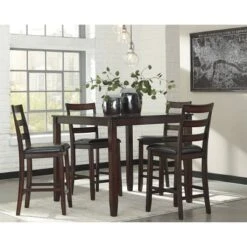 Coviar Counter Height Dining Table Set Brown - Signature Design By Ashley