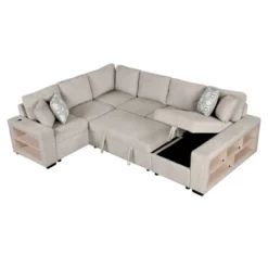 NicBex Modern 109" Pull Out Sofa Bed Chenille Convertible Sleeper Sofa With Storage Chaise And USB Ports For Living Room 10 NicBex Modern 109" Pull Out Sofa Bed Chenille Convertible Sleeper Sofa With Storage Chaise And USB Ports For Living Room -Baxton Studio Sale Shop GUEST 1bf6f3db 66a6 4412 840d e86007bd6f39