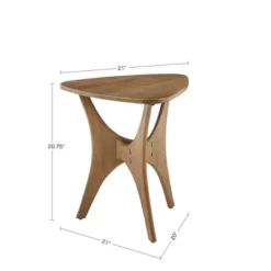 Blaze Triangular Wood Side Table -Baxton Studio Sale Shop GUEST 1c04d469 a3e6 4802 81db f39fd85892a7