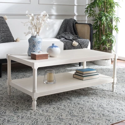 Bela Coffee Table - White - Safavieh 2 Bela Coffee Table - White - Safavieh - Image 2