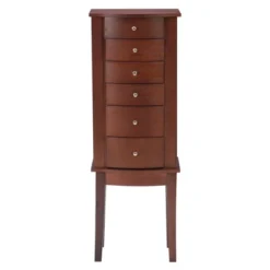 Francesca Jewelry Armoire Merlot Brown - Powell Company -Baxton Studio Sale Shop GUEST 1c33a988 d0ca 41ba 9eec 6cd243cf69d6
