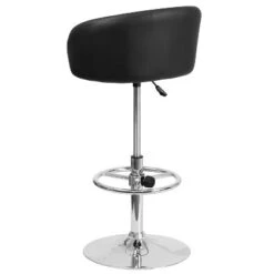 Merrick Lane Bucket Seat Bar And Dining Stool Modern Stool With 360 Swivel, Adjustable Height And Metal Footrest -Baxton Studio Sale Shop GUEST 1c69f371 6bdd 44a3 8814 71b8571fd09d