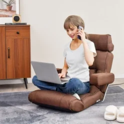 Costway Adjustable Lazy Sofa With Stepless Adjustable Back & 6-position Head/Lumbar/Seat Brown/Gray/Blue -Baxton Studio Sale Shop GUEST 1c6a7642 101f 45ab b062 7b8d72f7fe9e